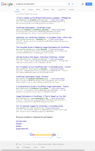 Wordpress Full Optimization Google Search Page 1 Screenshot